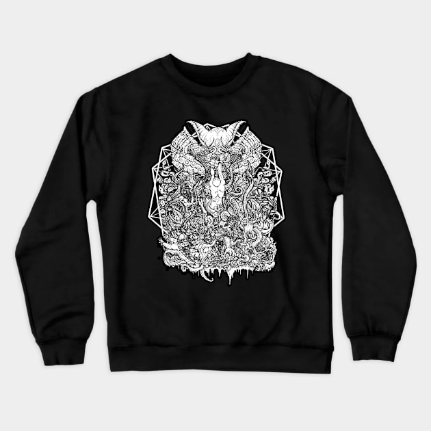 Pagan Occult Cthulu Horror Hellscape Crewneck Sweatshirt by Esoteric Origins